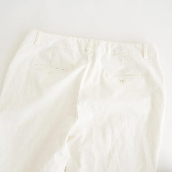 Zac and Rachel White Brocade Straight Leg  Pants Size 14 - Picture 12 of 12